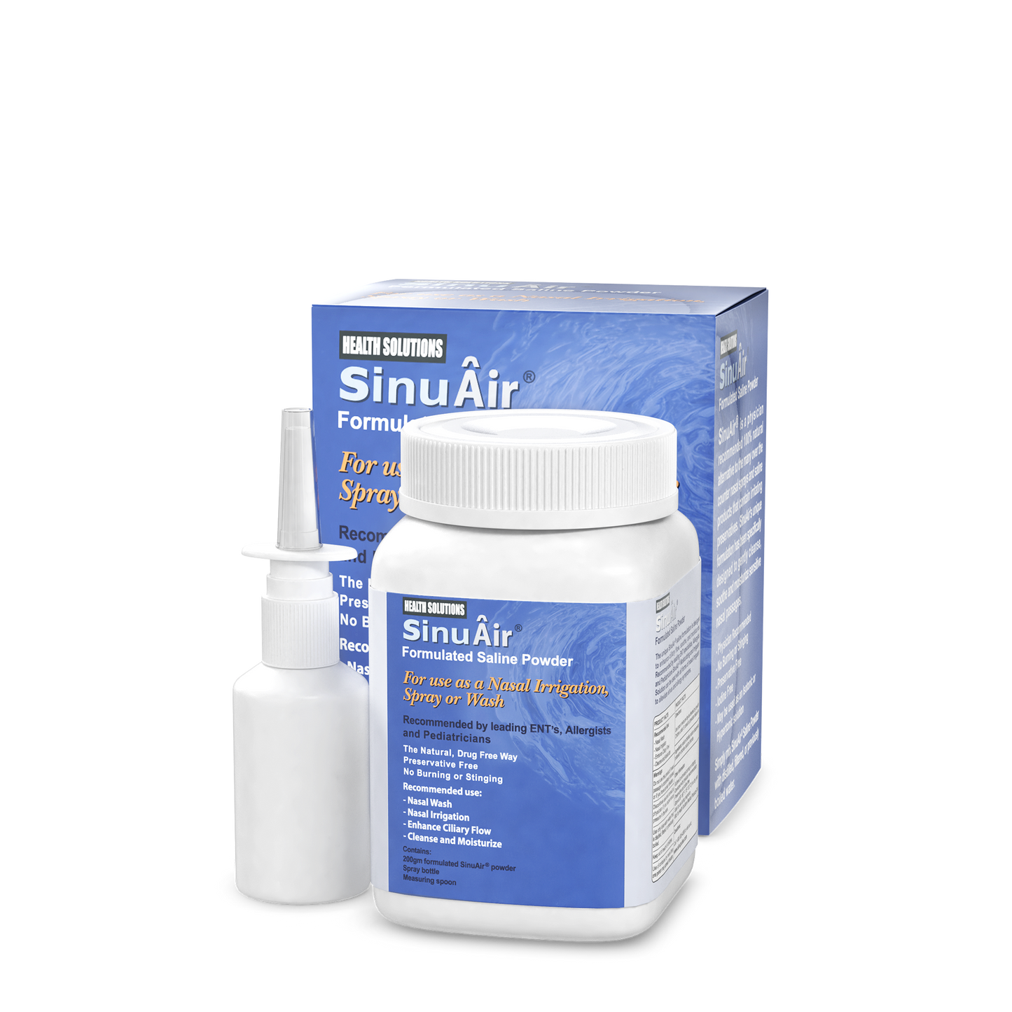 SinuAir Saline Powder Standard 200g Bottle