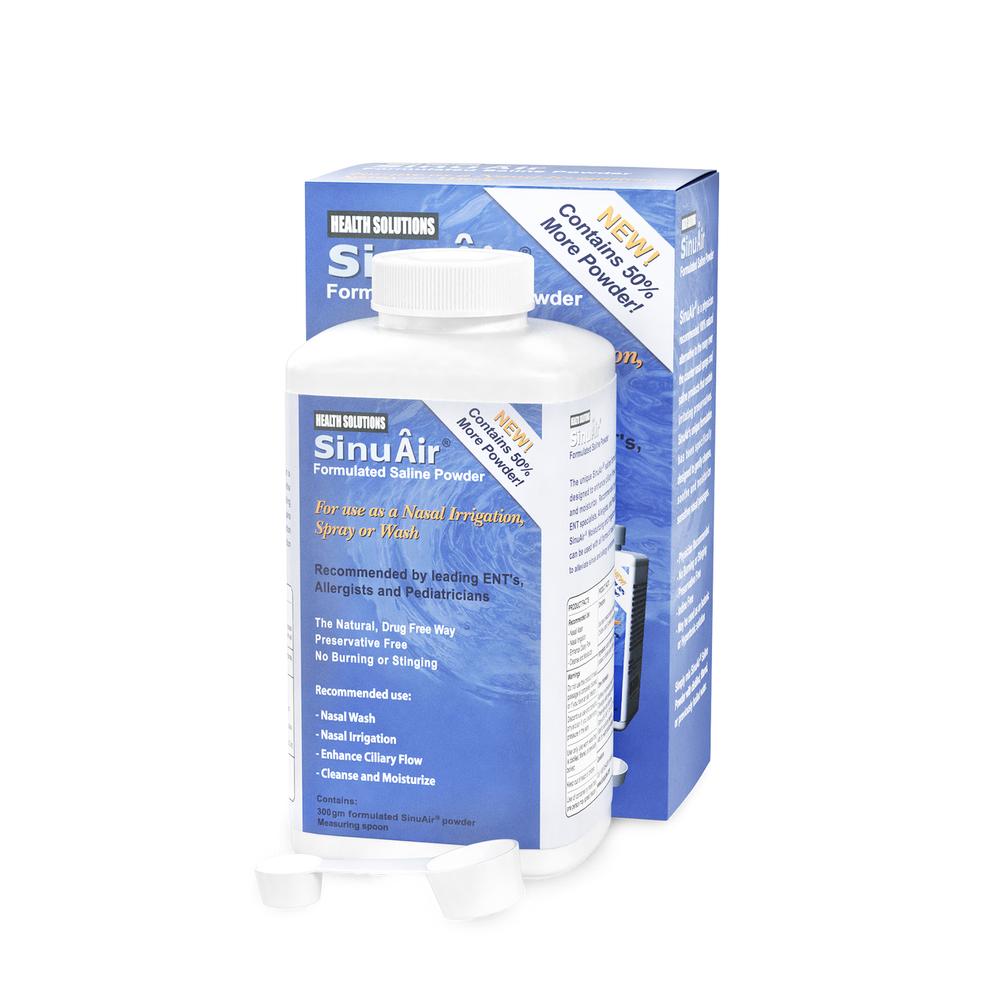 SinuAir Saline Powder Economy 300g Bottle