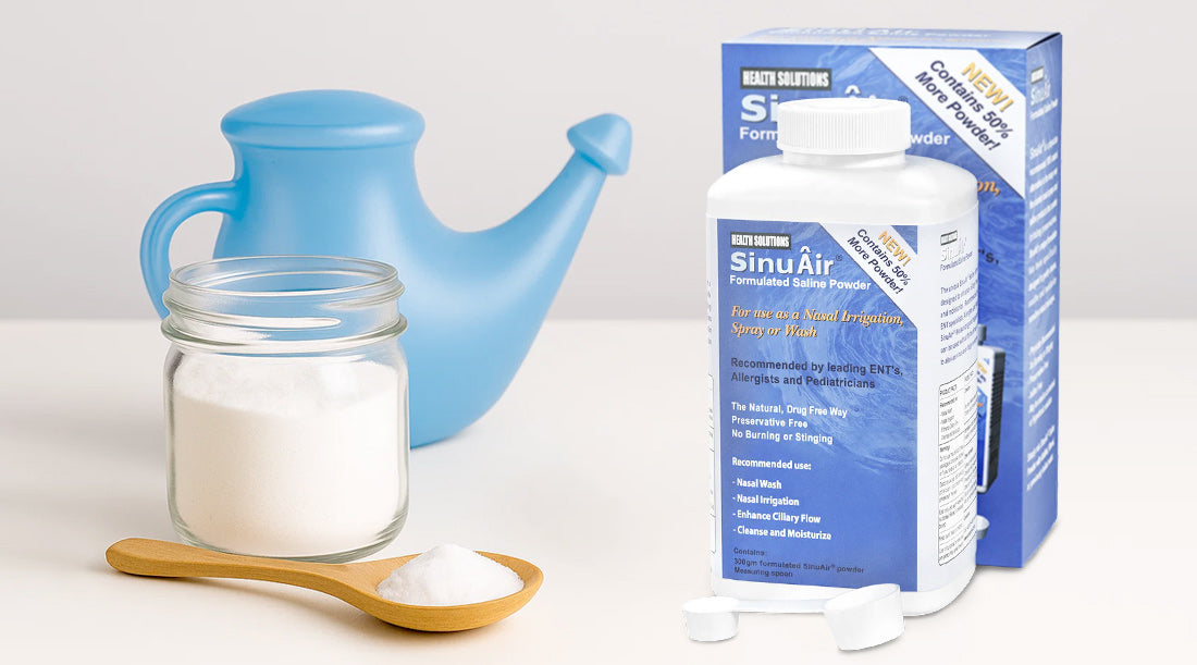 No-Burn Sinus Rinses: SinuAir vs. DIY Baking Soda Saline