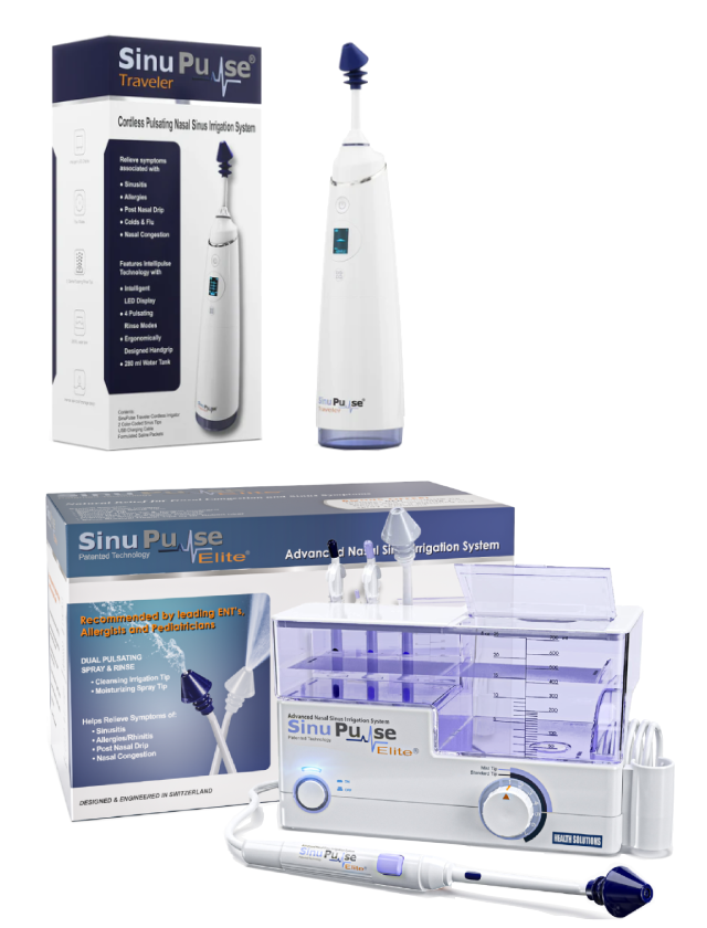 SinuPulse Elite Système d'irrigation nasale avancé – Soulagement de la  congestion des sinus pulsés et machine de rinçage des sinus, plus efficace  que le pot Neti, le spray nasal ou le flacon