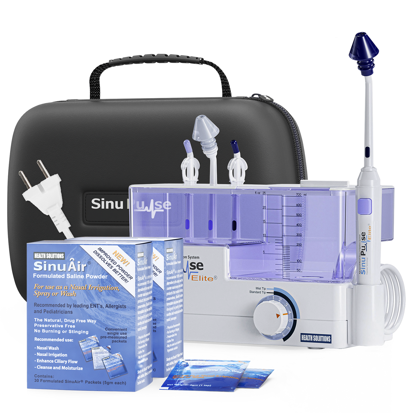 SinuPulse Elite Travel-Ready Sinus Relief Bundle